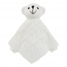 ACO12-W: White Cable Knit Bear Comforter